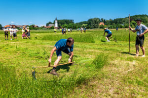 Deutsche Meisterschaft im Handmähen in Neubeuern