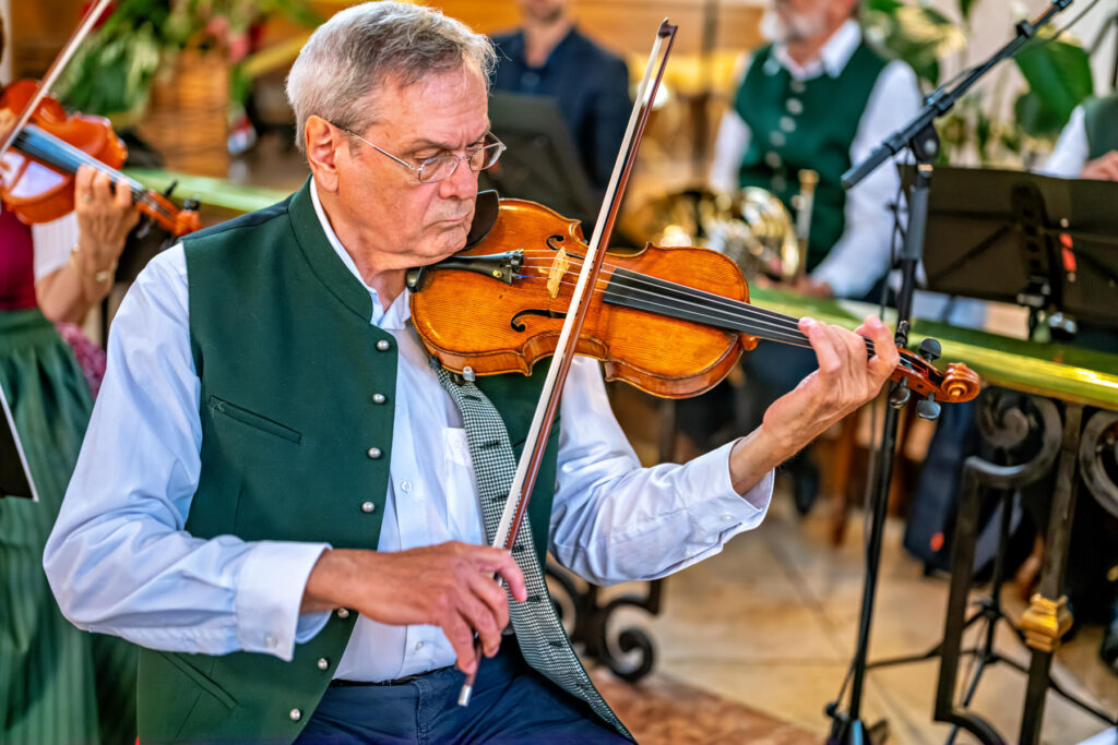 Albert Ginthör an der Violine