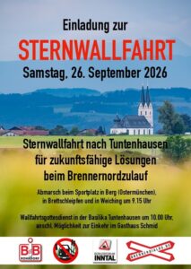 Einladungsflyer zur Sternwallfahrt am 26. September 2026