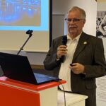Vortrag zum modularen Energieversorgungssystem, Präsentation inklusive Folie.