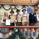 Siegerehrung mit Verena Schlecht, Josef Kronwitter, Konrad Lausser, Tobias Felix und Max Kriesmair.