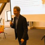 Vortrag über nachhaltige Innovation und technologische Selbstbestimmung.