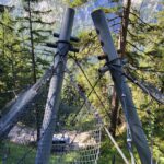 Halte- und Verzahnungsstellen der Lawinennetze an der Weißwand