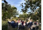 Publikum lauscht Katerina Antonova im Pfarrgarten Rimsting