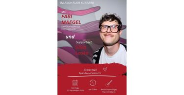 Plakat zum Morgenklang-Konzert mit Fabi Mägel und Supportact Silas Loske