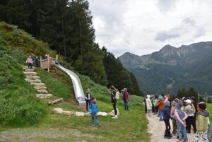 Die Rutsche vor dem Geigelstein war natürlich der Hit