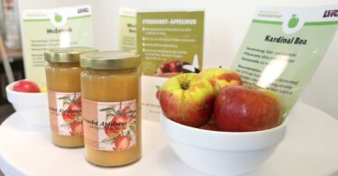 Streuobstaktion in der Kantine der Regierung von Oberbayern