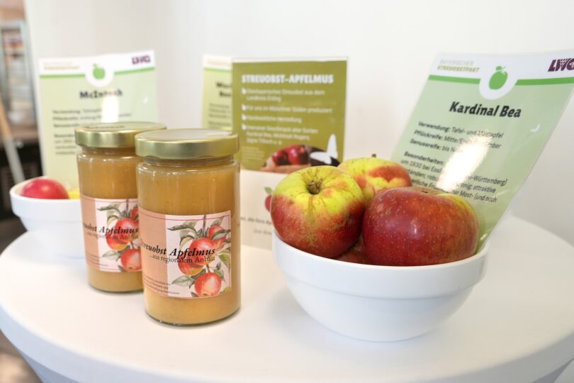 Streuobstaktion in der Kantine der Regierung von Oberbayern