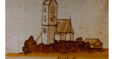 Zeichnung der Frasdorfer Kirche