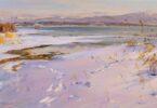 Ekaterina Zacharova, Winter bei Schützing, Öl auf Leinwand, 40 x 60 cm, 2010, Repro Raphael Lichius