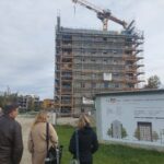 Baustelle von Holz 7, dem Pilotprojekt zum Gebäudetyp E.