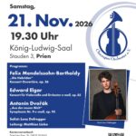 Plakat zum Herbstkonzert des Chiemgau-Orchesters am 21. November