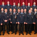 Geehrte Feuerwehrmitglieder bei der Ehrung für 25-jährige Zugehörigkeit.