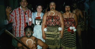 Folklorefest in den USA mit dem Stamm der Maori aus Neuseeland