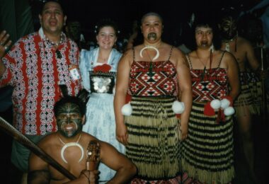 Folklorefest in den USA mit dem Stamm der Maori aus Neuseeland