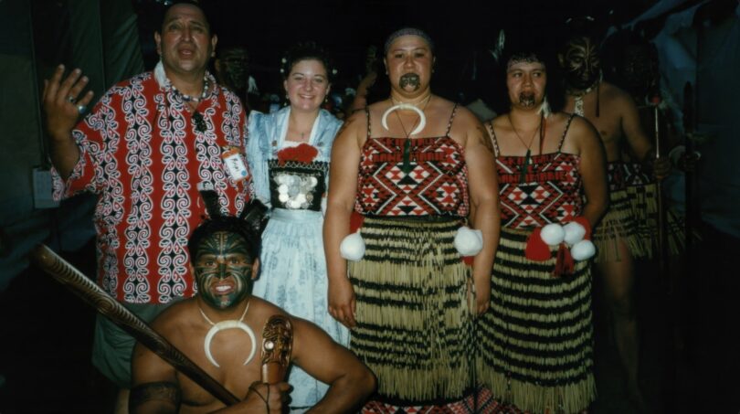 Folklorefest in den USA mit dem Stamm der Maori aus Neuseeland