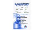 Flyer zur Blaulicht-Party am 7. November im Eiskeller Club Aschau