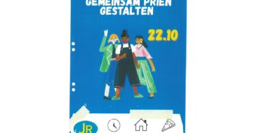 Plakat zum Jugendempfang „Gemeinsam Prien gestalten“ mit Datum 22.10.