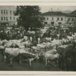 Marktplatz von Hengersberg (Fotografie von 1930).