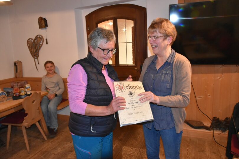 Maria Ebersberger und Vorständin Sigrid Pfeifer