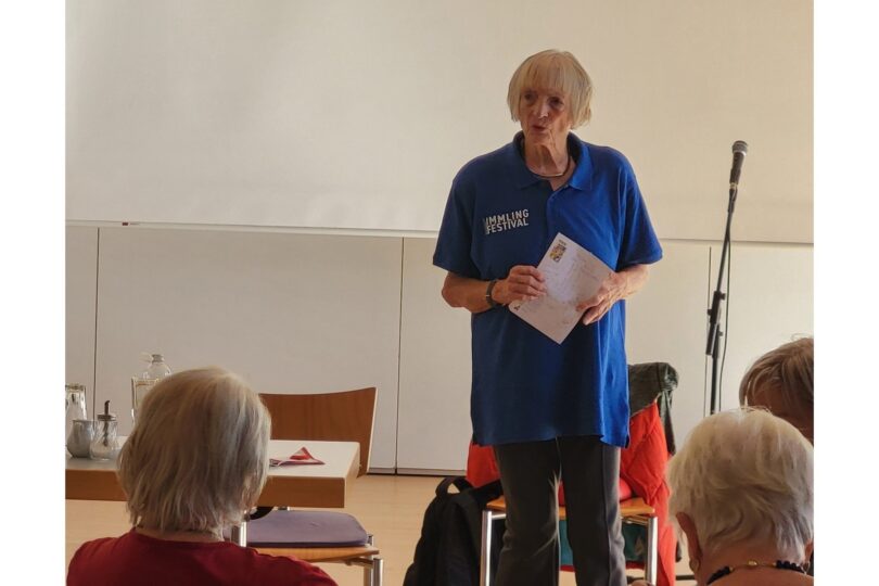 Dr. Heide Schulte referiert über Maßnahmen zur Gesundheitsvorsorge.