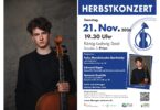 Lenz Defregger, Solist des Herbstkonzerts – Plakat zum Herbstkonzert des Chiemgau-Orchesters am 21. November