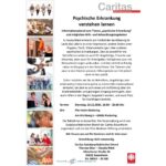 Aushang mit Einladung zum Informationsabend "Psychische Erkrankung verstehen lernen" am 10. November in Riedering