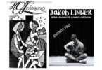 Flyer zur Vernissage mit Bildern von H.G. Lehmann und Konzert von Jakob Linner.