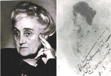 Porträt einer Frau auf einer historischen Aufnahme. – Porträt einer jungen Frau auf einer historischen Aufnahme.